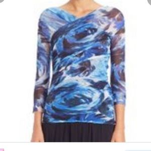 Fuzzi Blue Rose Print Oltremare - XS